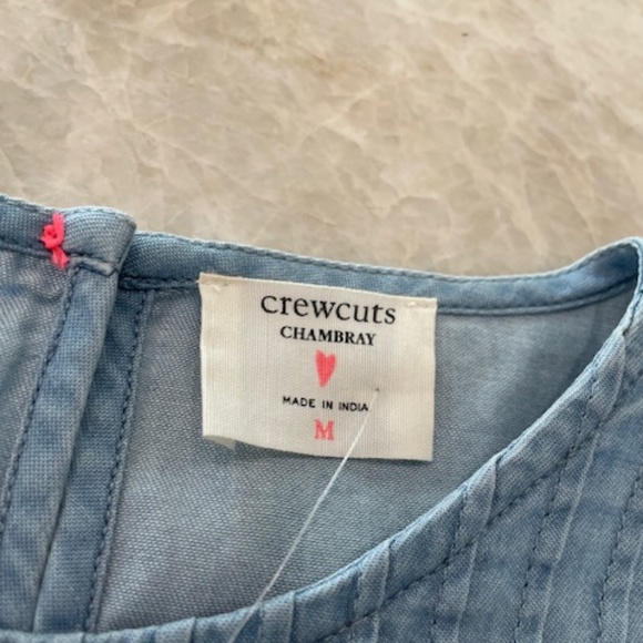 Crewcuts Chambray Smocked and Ruffled Top, Size Medium, NWT. - Picture 4 of 6